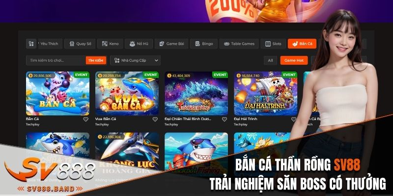 Bắn Cá Thần Rồng - Trải Nghiệm Săn Boss Có Thưởng Tại Gia 1 ban ca than rong