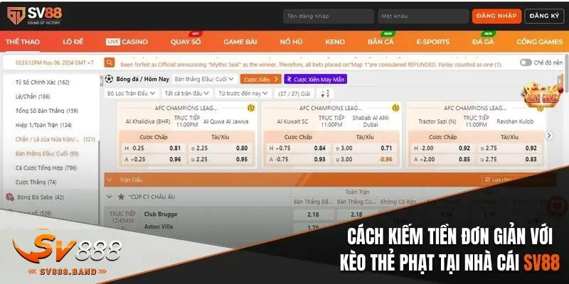 Kèo Thẻ Phạt - Nguyên Tắc Chính Và Những Biến Thể Của Kèo 1 keo the phat sv88